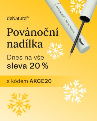 Povánoční nadílka je tady. ✨ 💛 Sleva 20 % na vše 🎁 s kódem AKCE20 ⏰ Platí do 5. 1. Najdete na denatura.cz nebo denatura.sk...